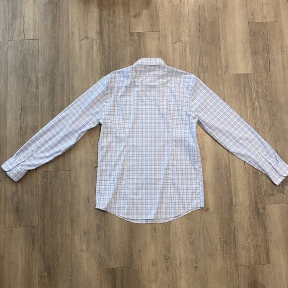 Ministry of Supply Aero Button-Down Shirt - Blue Dot Matrix (Men's M - Picture 6 of 7